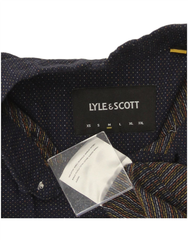 LYLE & SCOTT Muška košulja Srednje tamnoplavi pamuk na točkice