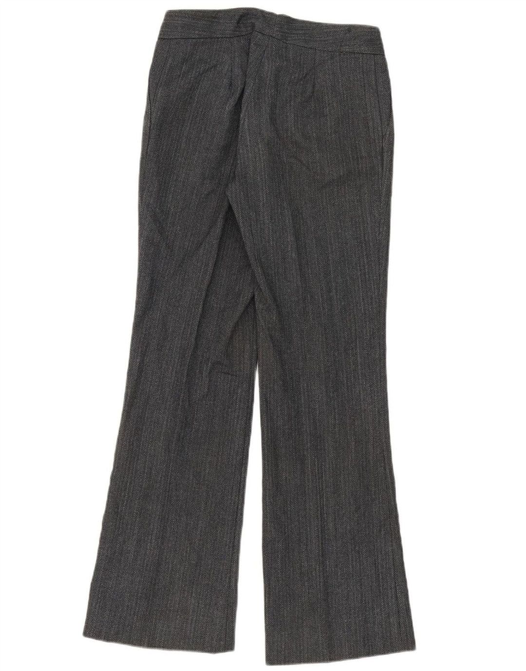 VINTAGE Womens Bootcut Suit Trousers W30 L31 Navy Blue