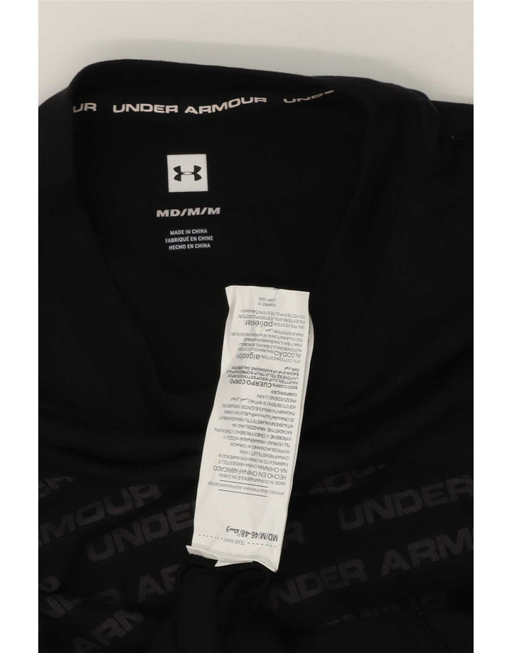 Under Armour muška grafička majica dugih rukava srednje crne pamučne boje