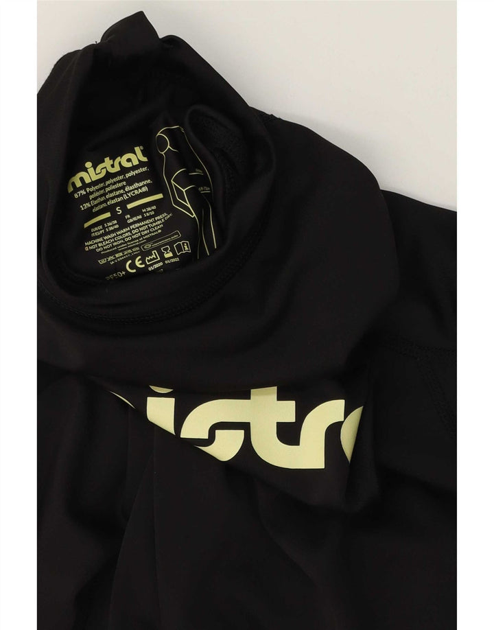 Gornji dio trenirke Mistral Graphic Zip Deck Pulover Mali crni poliester