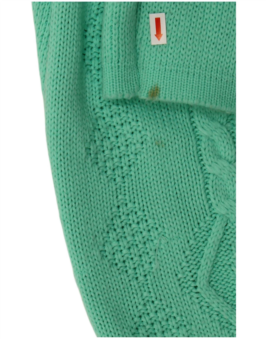 VINTAGE ženski džemper s V-izrezom UK 18 XL Zeleni akril