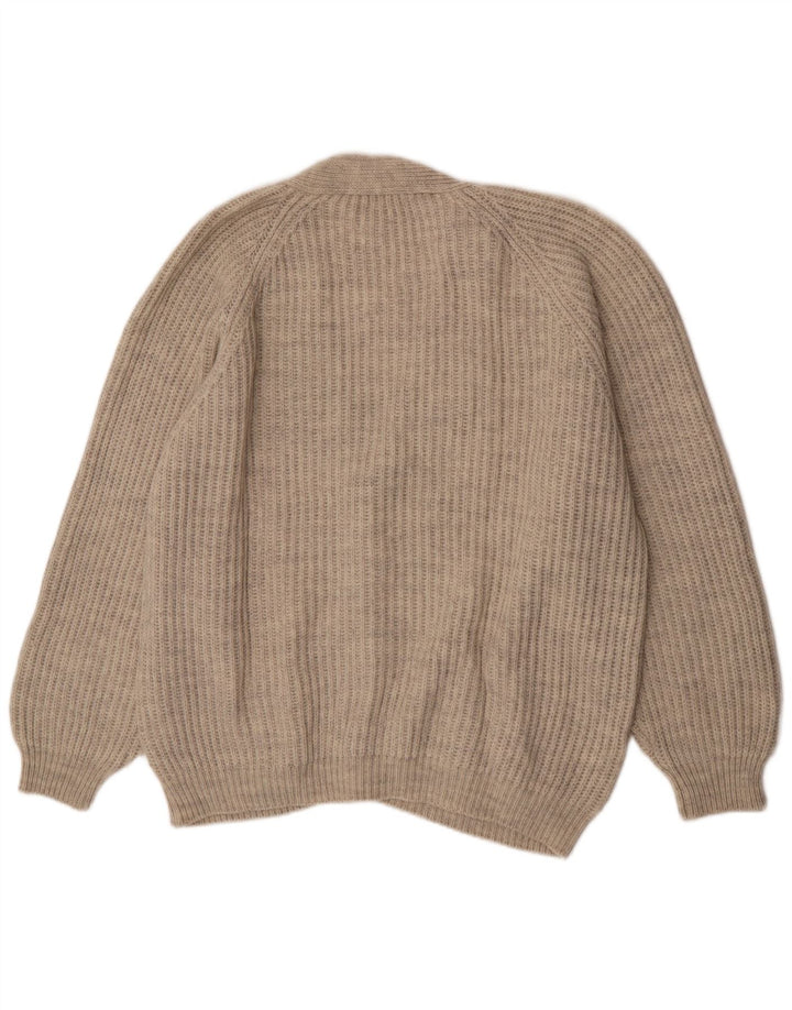 Vintage muški džemper XL bež vuneni