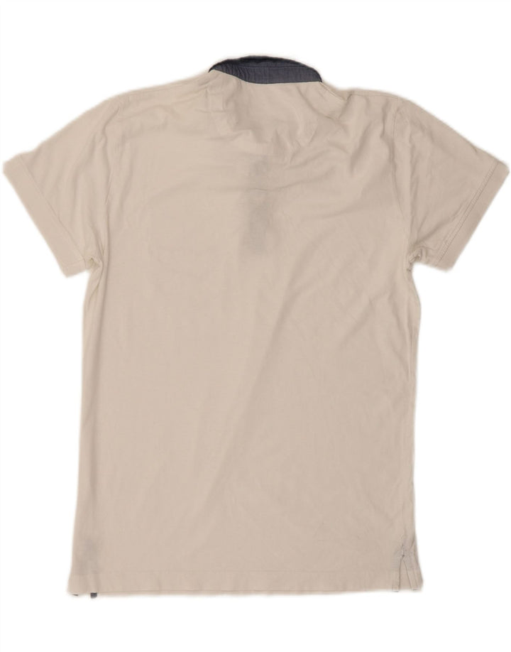 GAS Mens Polo Shirt Medium White Vintage Gas and Second-Hand Gas from Messina Hembry 