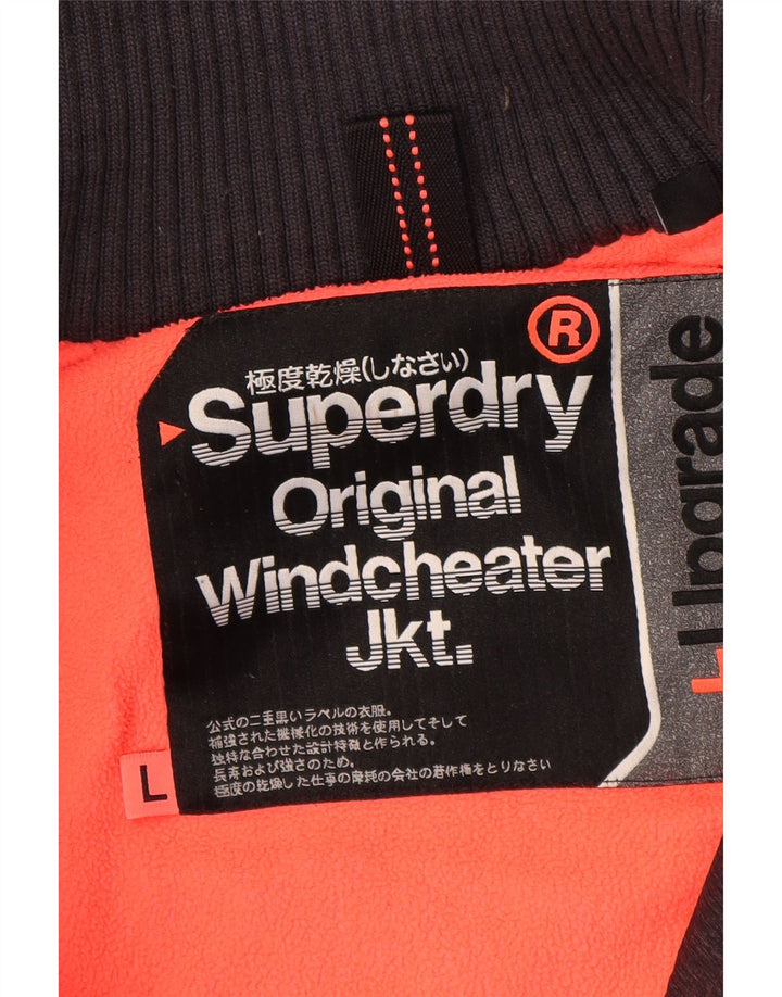 SUPERDRY ženska jakna vjetrovka s kapuljačom UK 16 velika crna