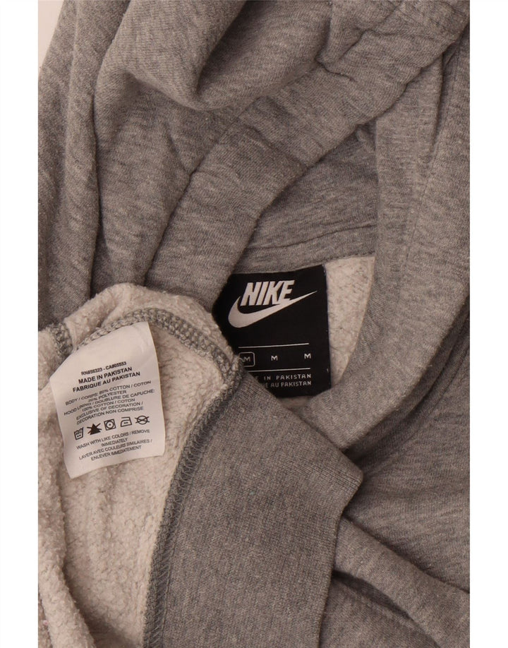 NIKE Mens Graphic Hoodie Jumper Medium Grey Cotton Vintage Nike and Second-Hand Nike from Messina Hembry 
