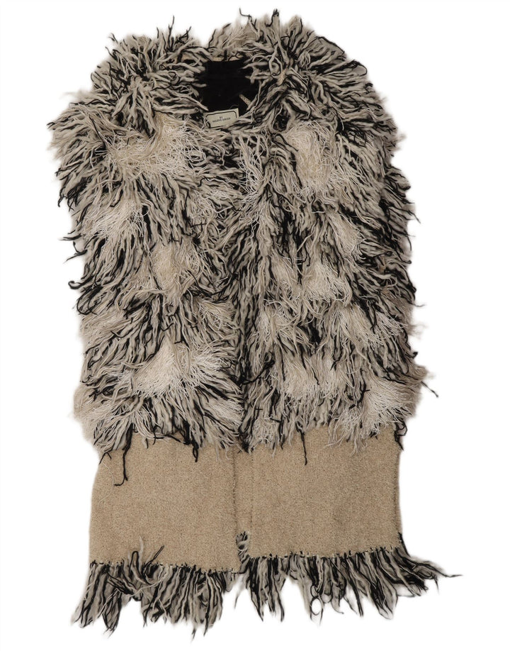 MALENE BIRGER Ženski kardigan džemper UK 10 Small Off White Bohemian