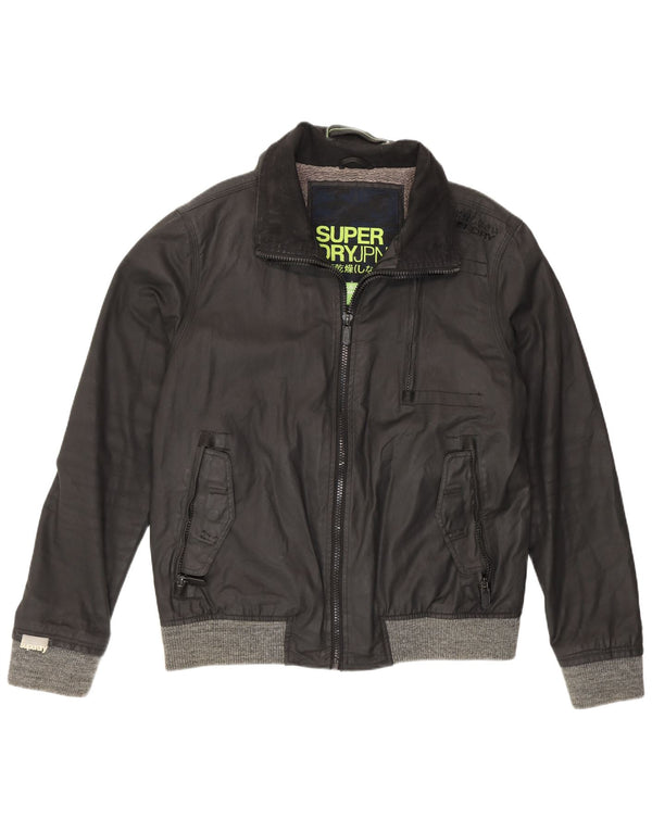 Superdry muška jakna od voštanog pamuka UK 44 2XL crna