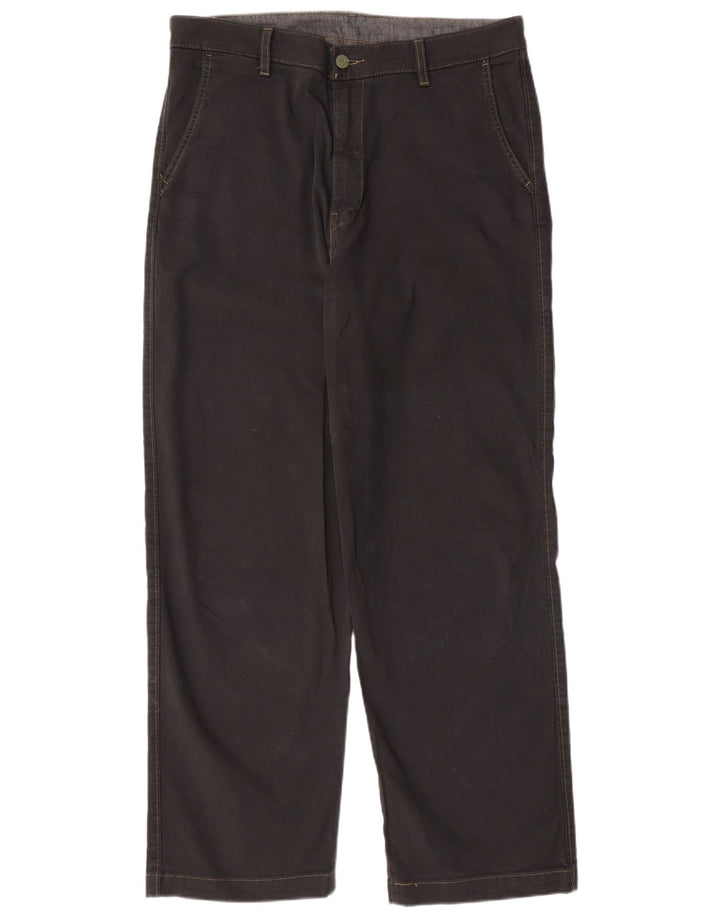 LEVI'S muške 540 ravne chino hlače W33 L29 crni pamuk