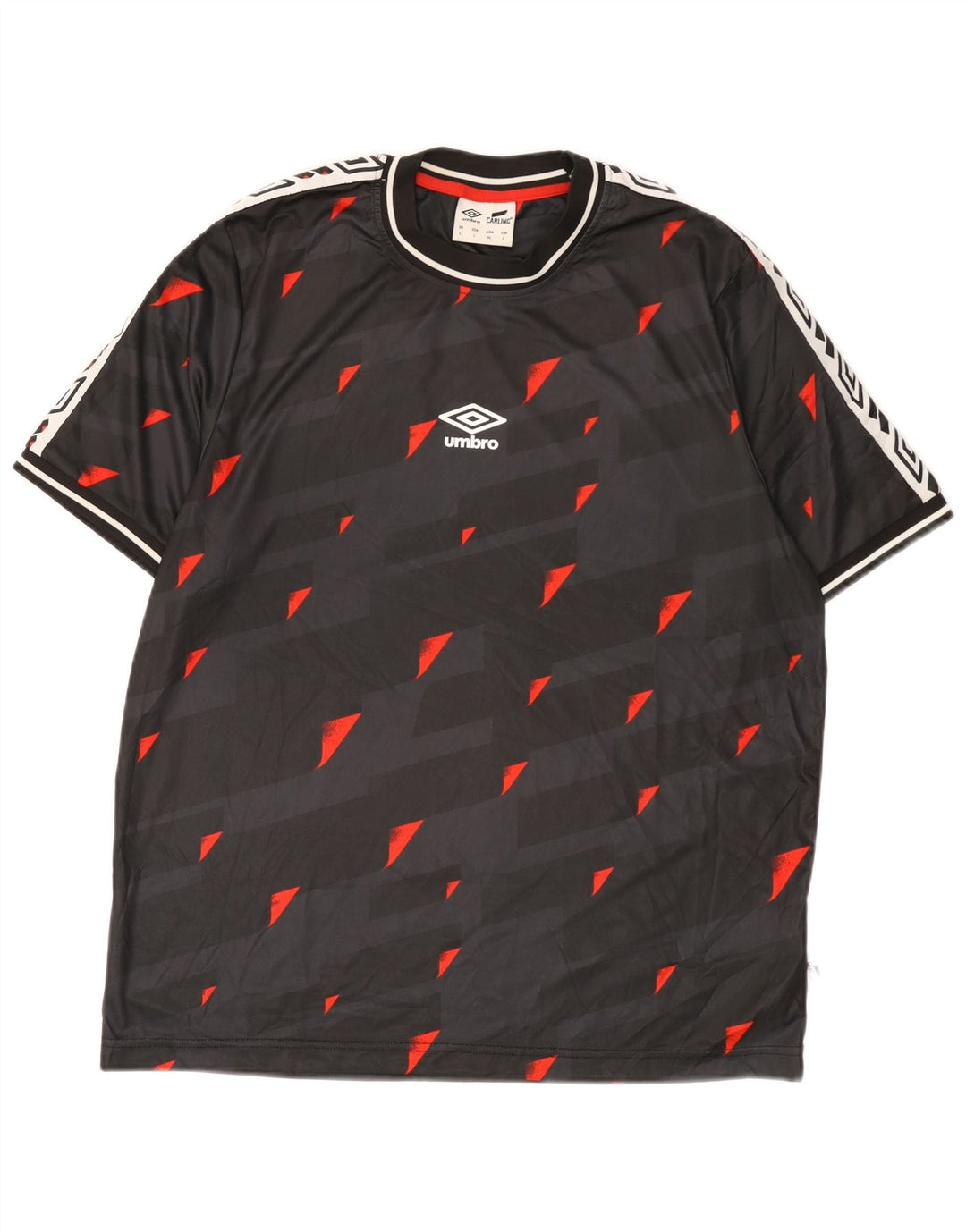Umbro muška majica s grafičkim motivima, veliki crni geometrijski poliester