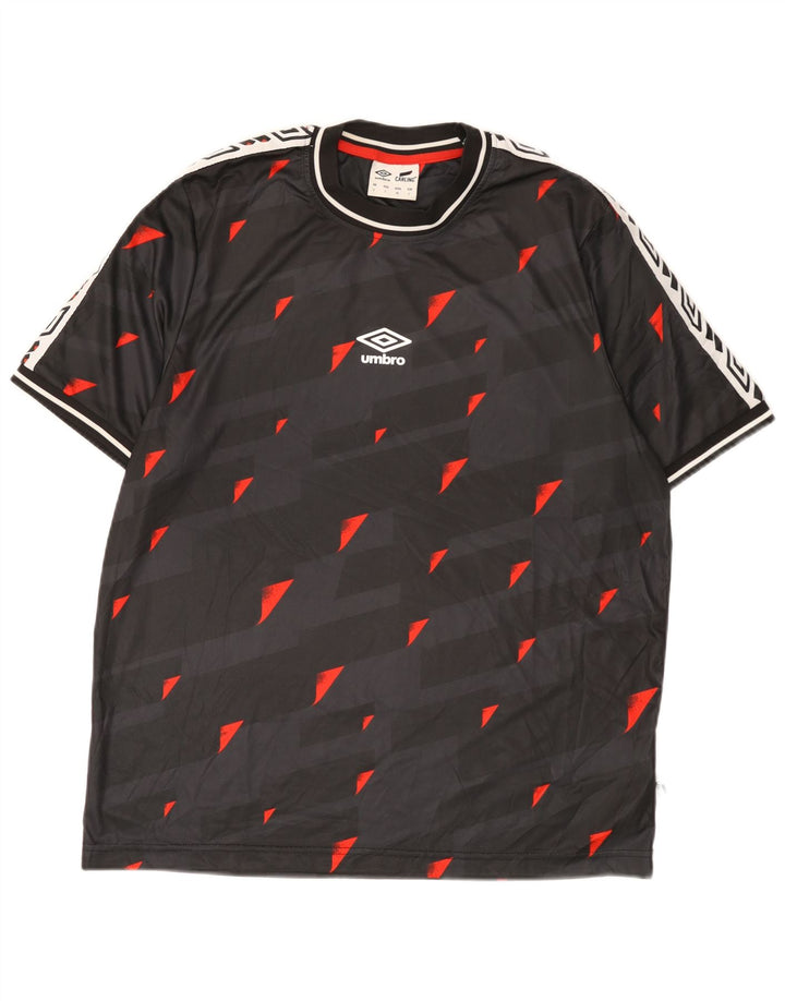 Umbro muška majica s grafičkim motivima, veliki crni geometrijski poliester
