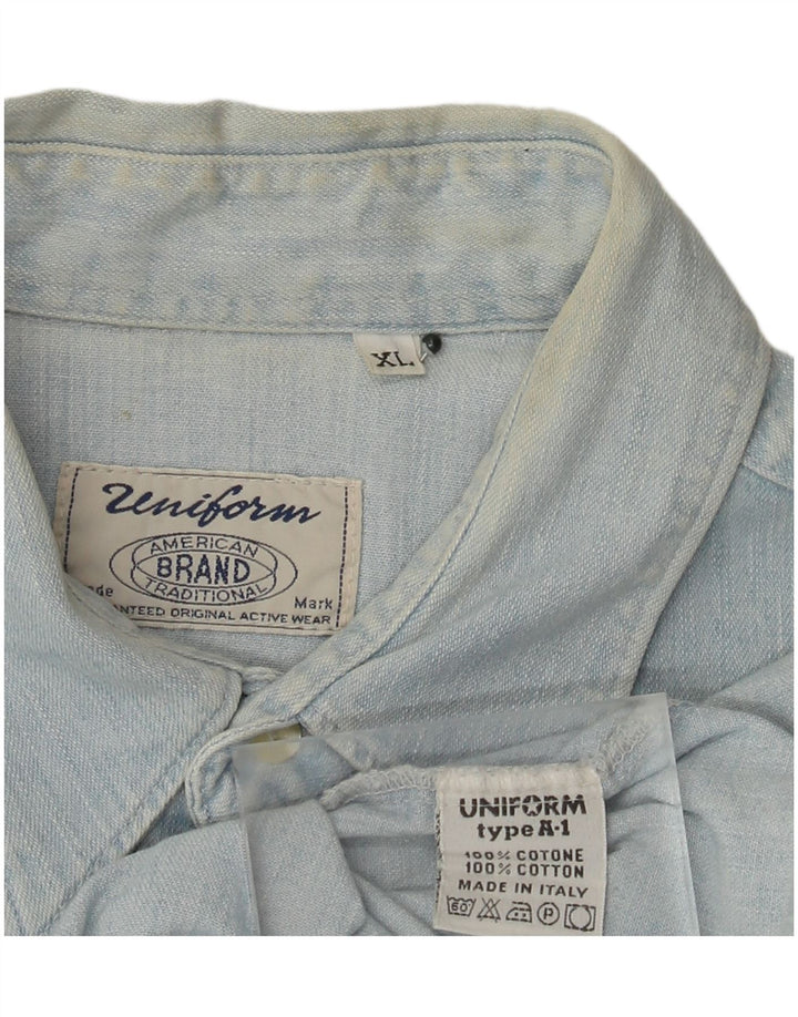 Uniforma muška traper košulja XL plavi pamuk