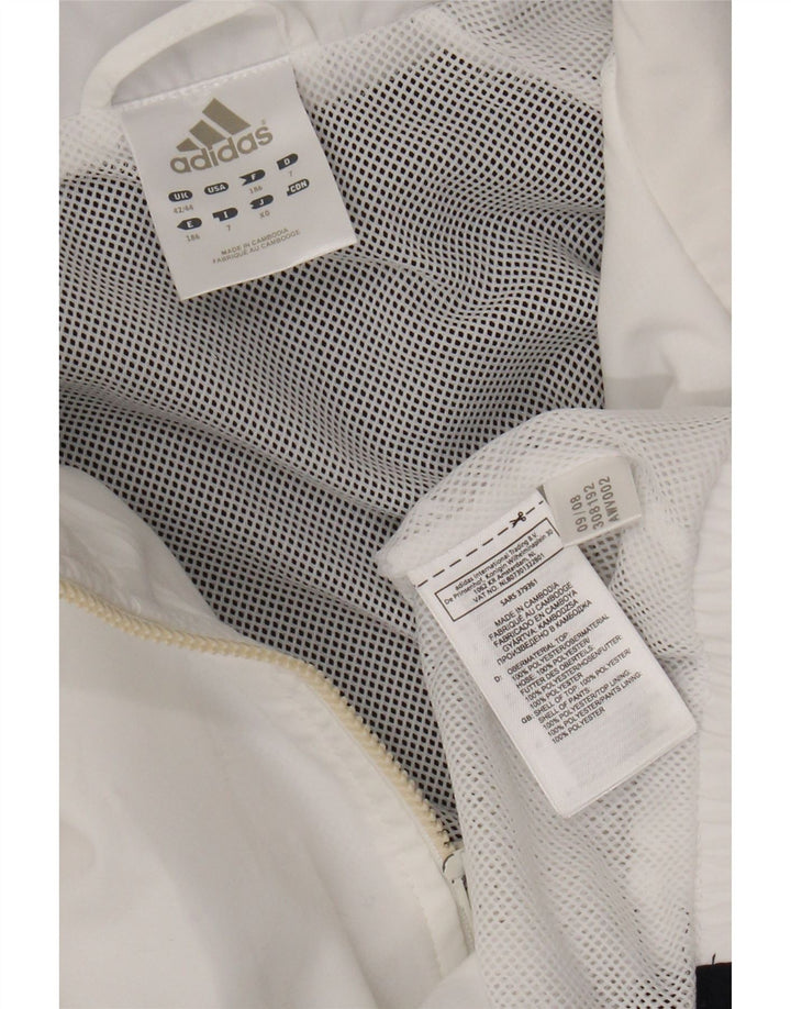 Adidas muška trenirka gornja jakna UK 42/44 veliki bijeli poliester u boji