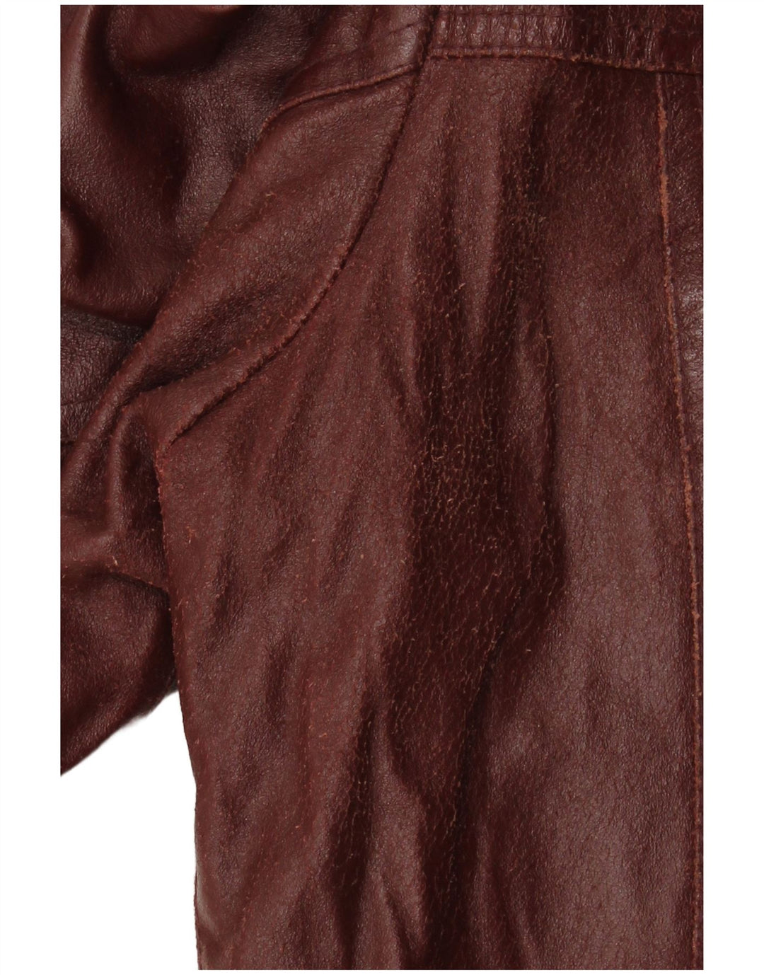 VINTAGE muška kožna jakna sa 4 gumba IT 50 velika tamnocrvena koža