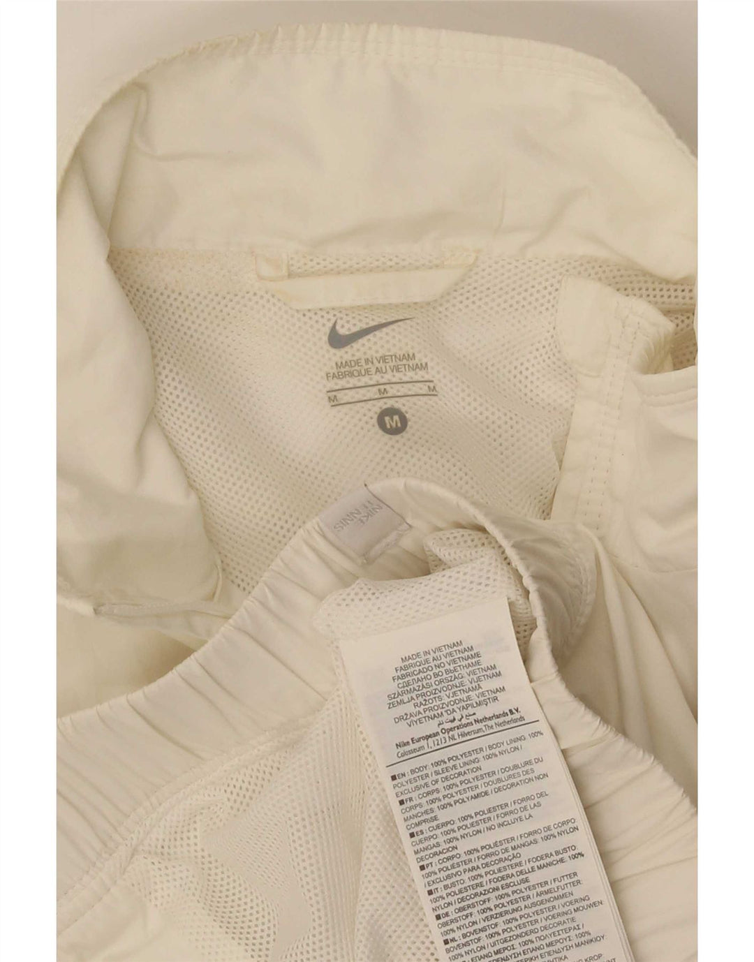 Nike ženska gornja jakna za trenirku UK 12 Medium White Colourblock poliester