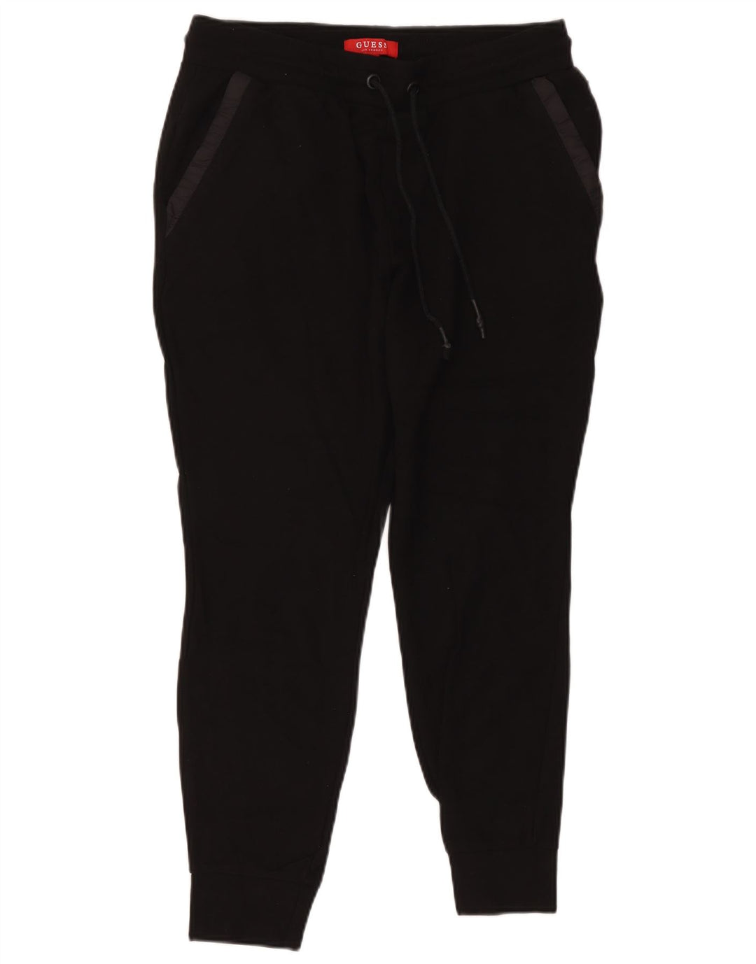 Guess Muška trenirka Hlače Joggers Mala crna viskoza