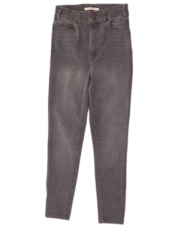 Levi's ženske Mile High super skinny traperice W27 L28 sivi pamuk