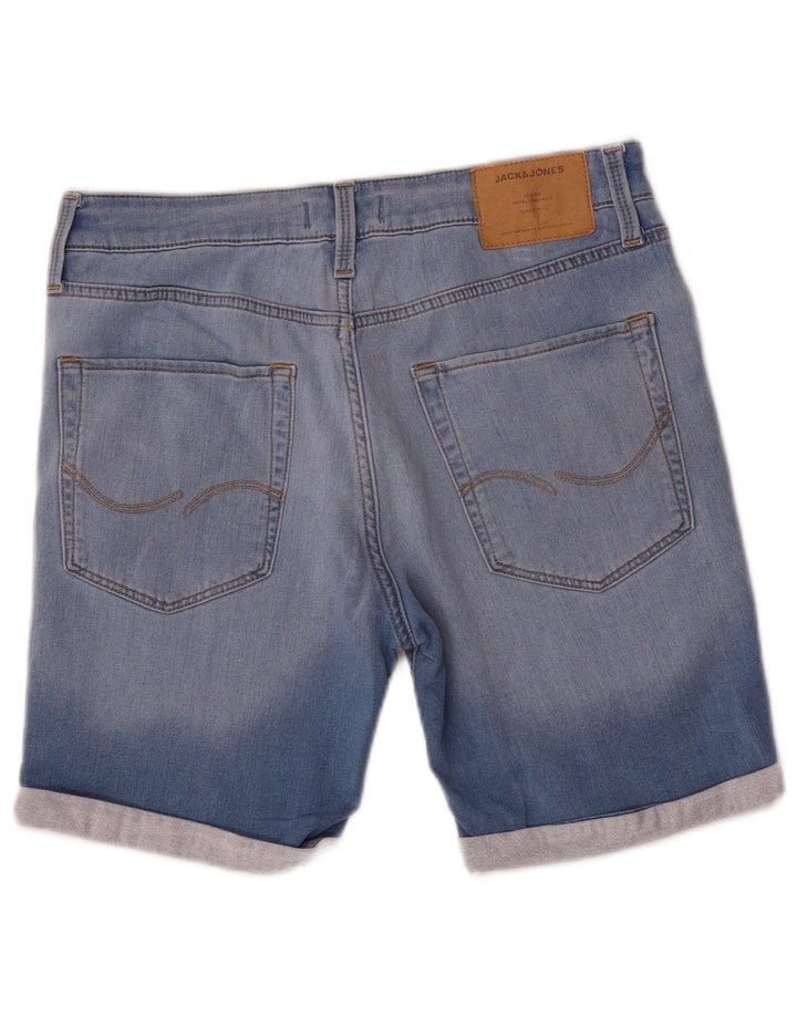 Jack & Jones muške kratke traper hlače srednje veličine W32, plavi pamuk