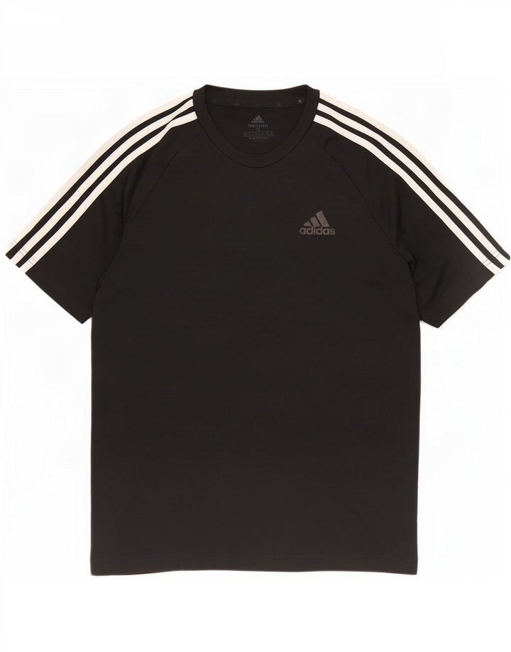 Adidas muška Aeroready majica kratkih rukava, mali crni poliester