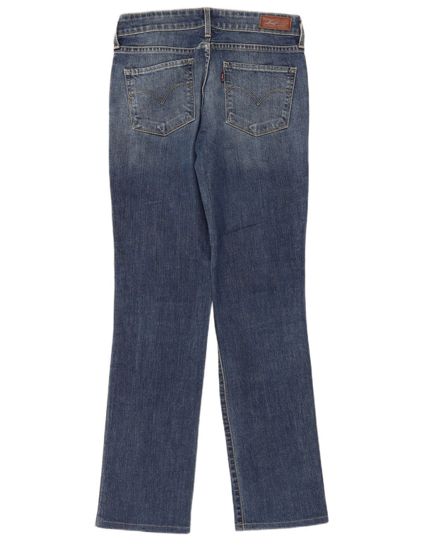 Levi's ženske demi curve ravne traperice W26 L34 plavi pamuk