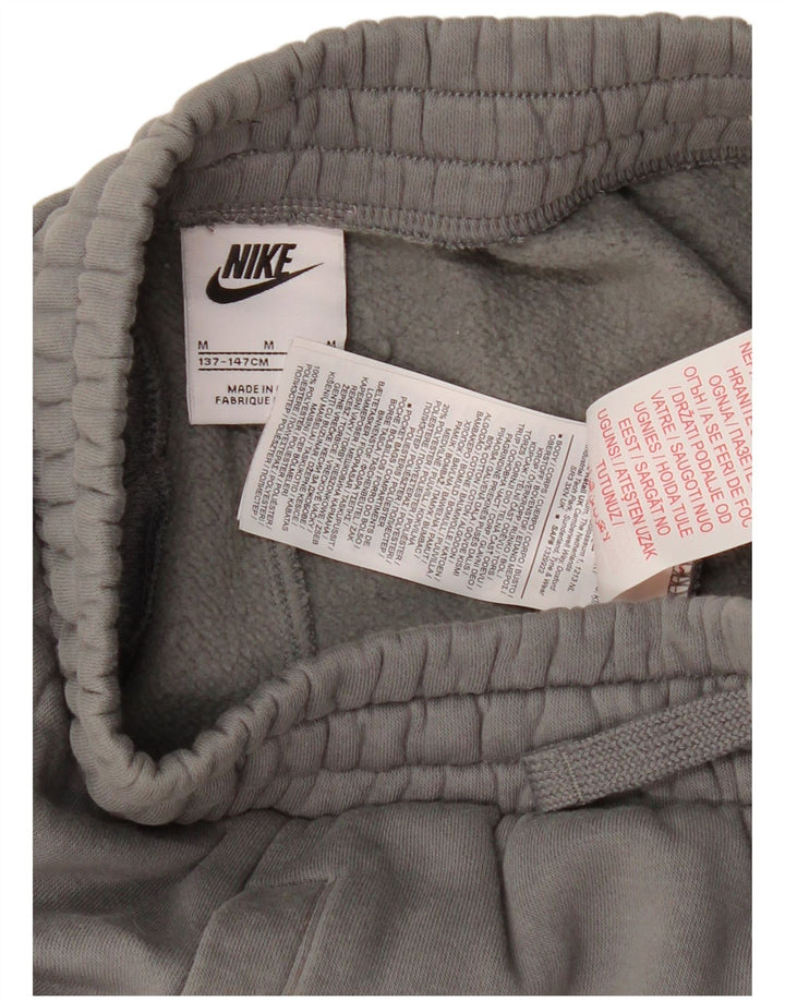 NIKE Sportske kratke hlače za dječake 10-11 godina, srednje sivi pamuk