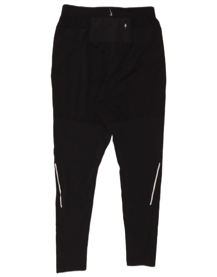 Nike Ženske Dri Fit Trenirke Hlače UK 10 Male crne poliesterske