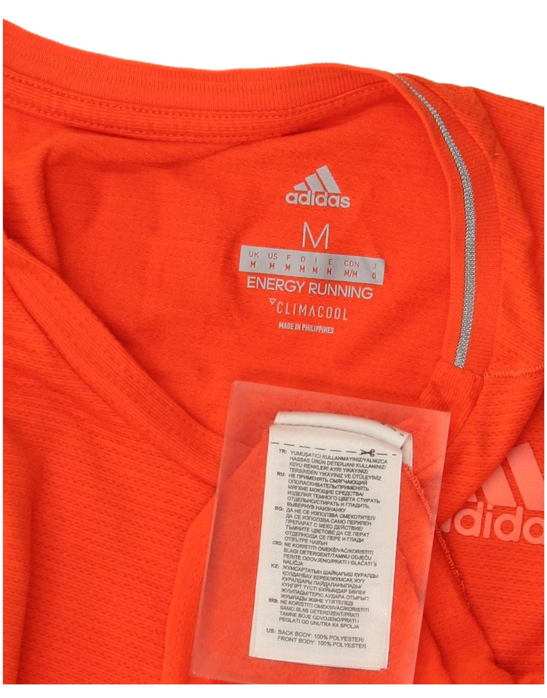 Adidas muška Climacool majica kratkih rukava srednje narančasta poliester