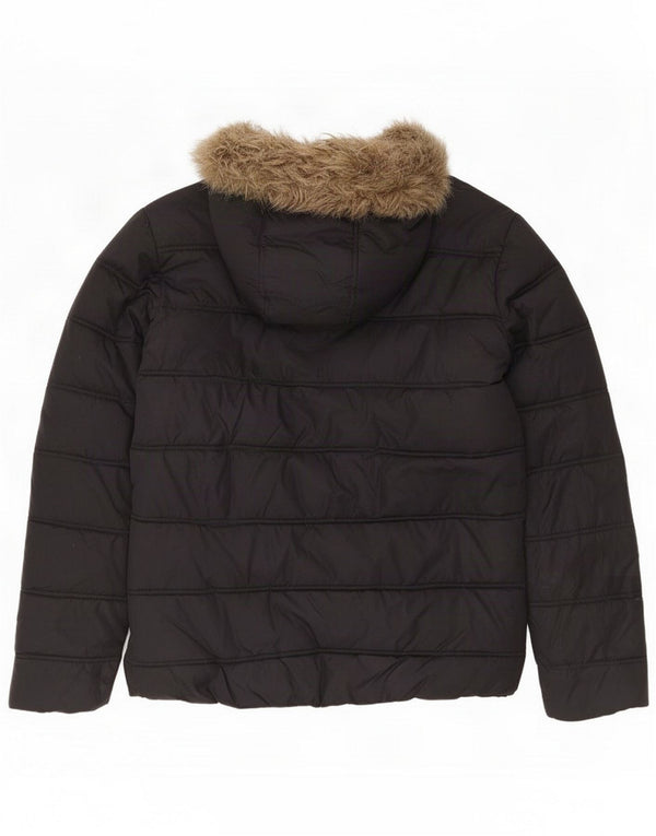 Jack & Jones muška podstavljena jakna s kapuljačom UK 38 srednji crni najlon
