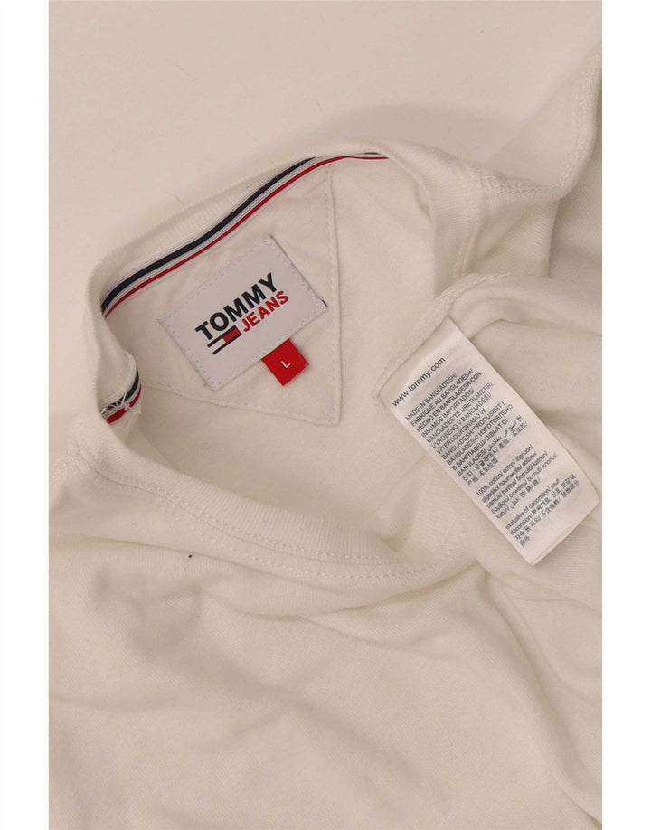 Tommy Hilfiger muška majica dugih rukava, veliki bijeli pamuk