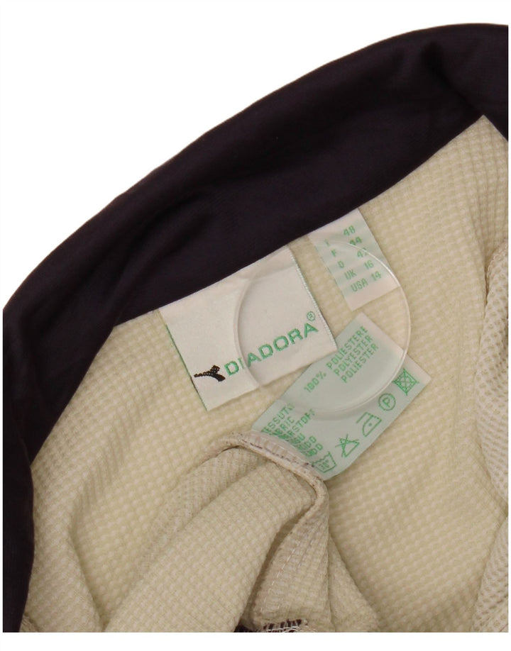 DIADORA Ženska gornja jakna trenirke UK 16 Large White Colourblock