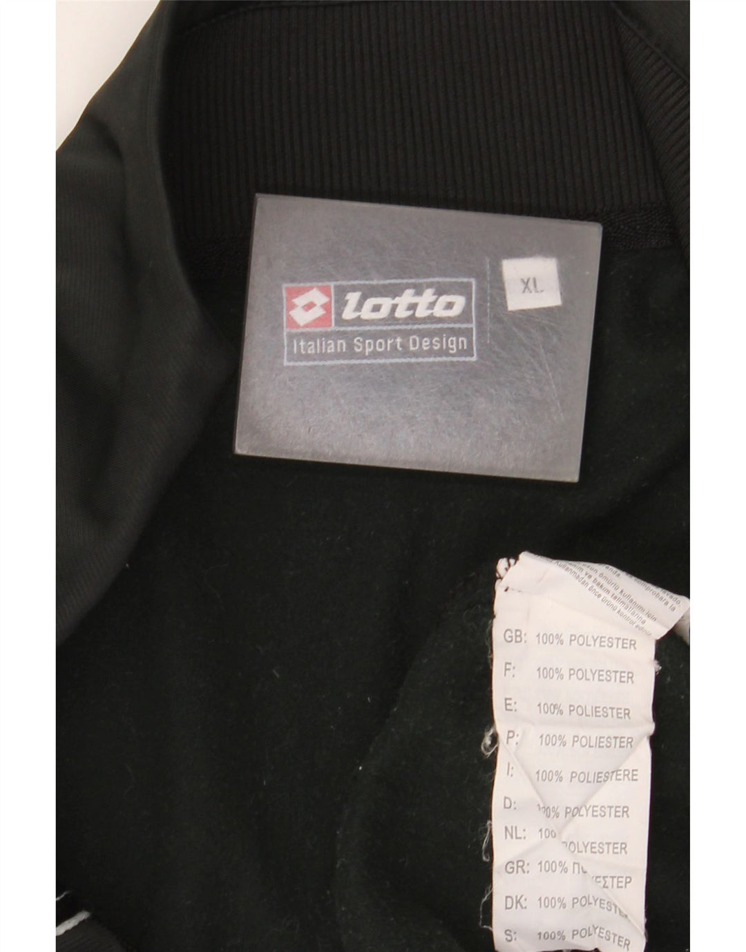 Lotto muška trenirka gornja jakna XL crni poliester
