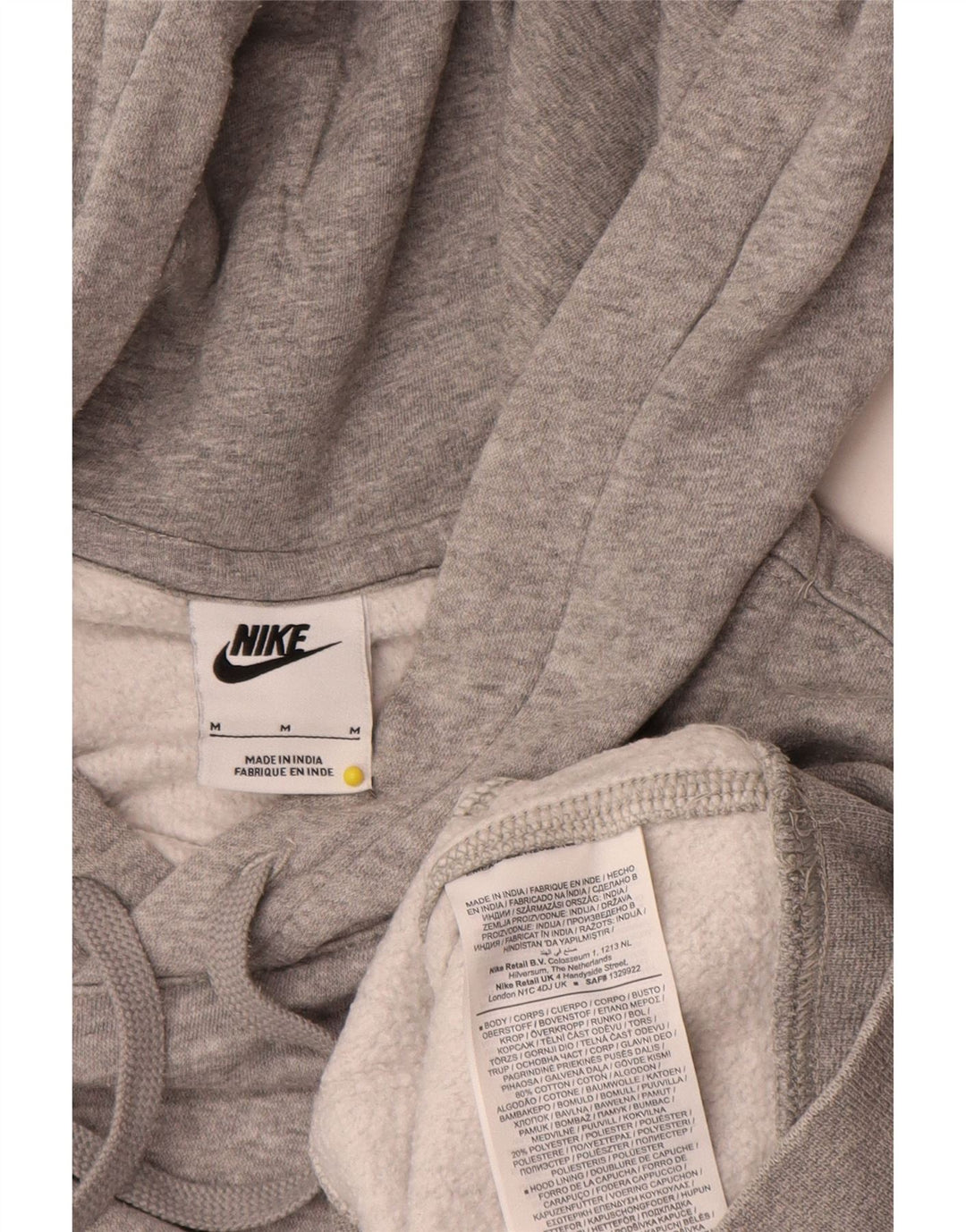 Nike muška majica s kapuljačom, srednje sivi flekasti pamuk