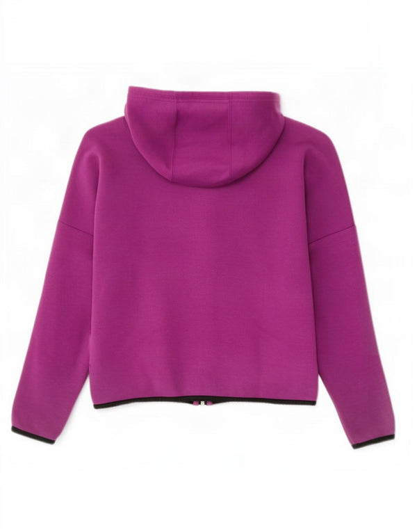 Puma veliki ženski pulover s kapuljačom s patentnim zatvaračem UK 10 Small Purple Cotton