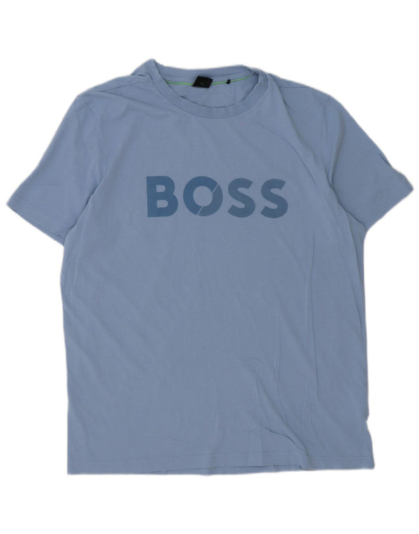 Muška majica s grafičkim motivima Hugo Boss XL, plavi pamuk