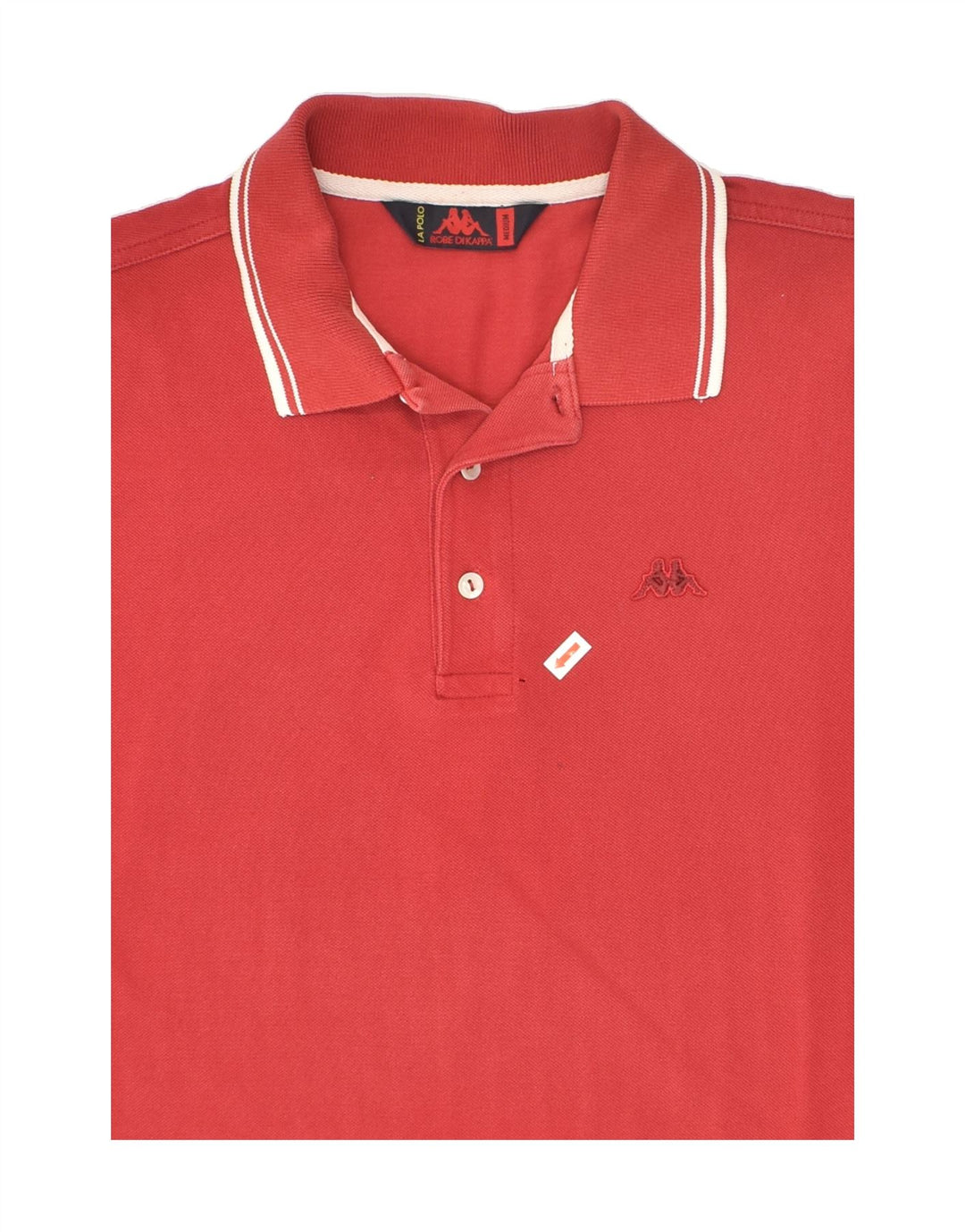 KAPPA Mens Polo Shirt Medium Red Cotton | Vintage Kappa | Thrift | Second-Hand Kappa | Used Clothing | Messina Hembry 