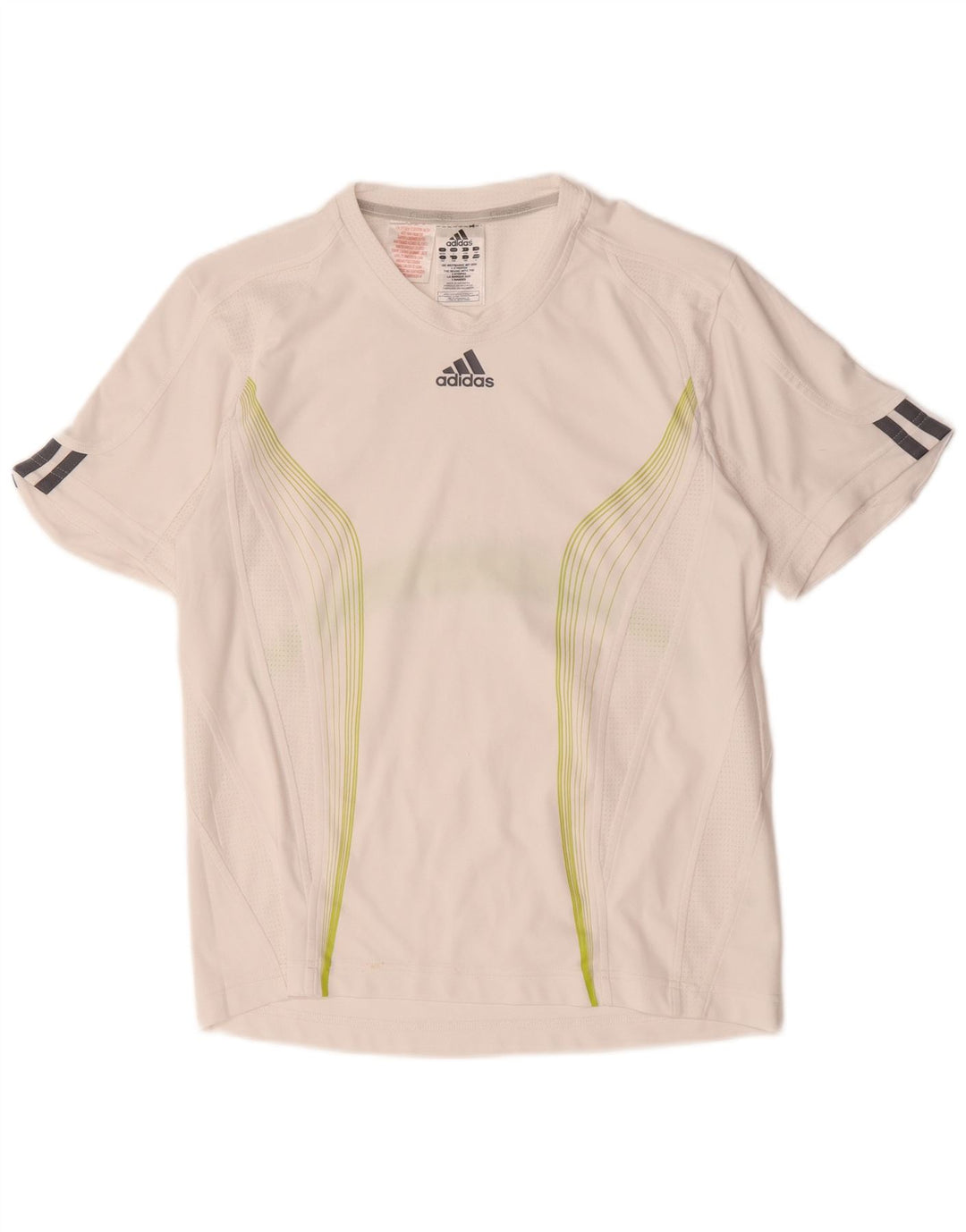 Adidas Climacool majica kratkih rukava za dječake 13-14 godina, bijela poliesterska boja