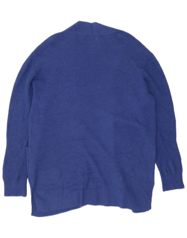 Marks & Spencer ženski prekomjerni dugi kardigan pulover UK 16 Large Blue