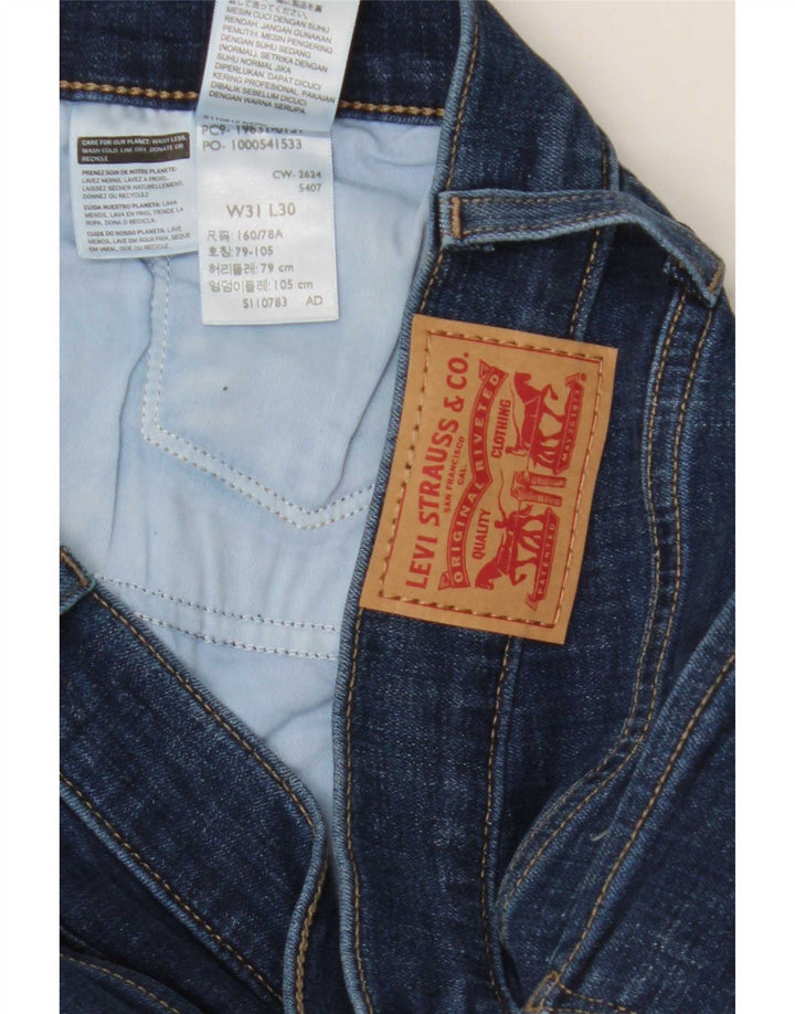 Levi's ženske ravne traperice 314 za oblikovanje W31 L30 plavi pamuk
