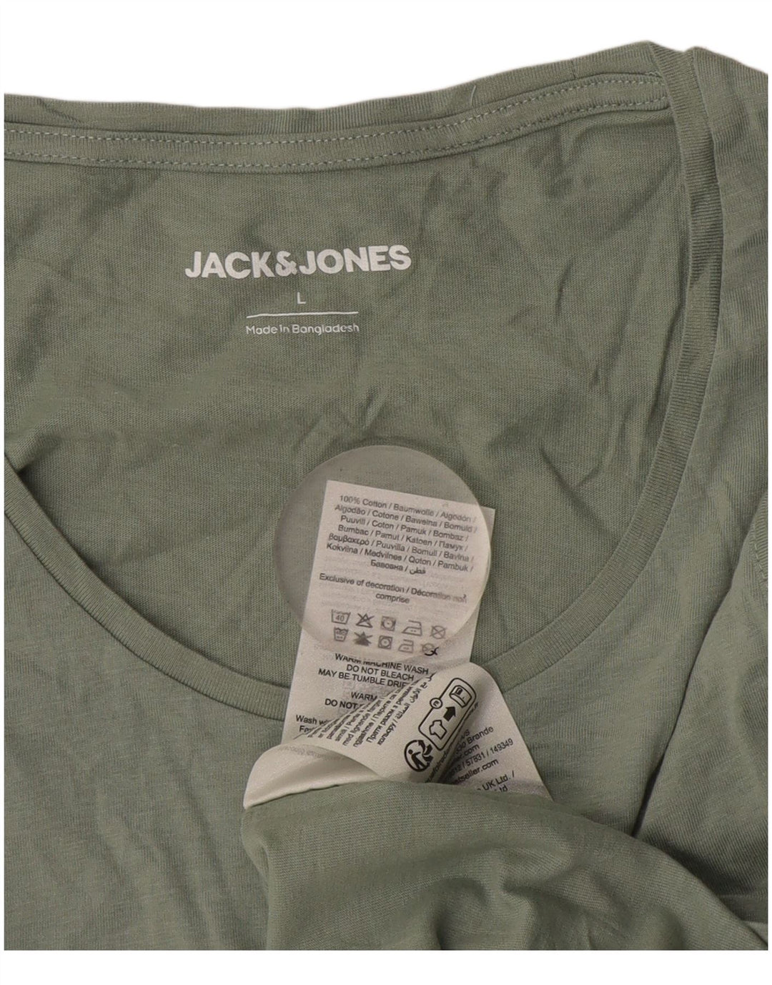 Jack & Jones muški prsluk Veliki kaki pamuk