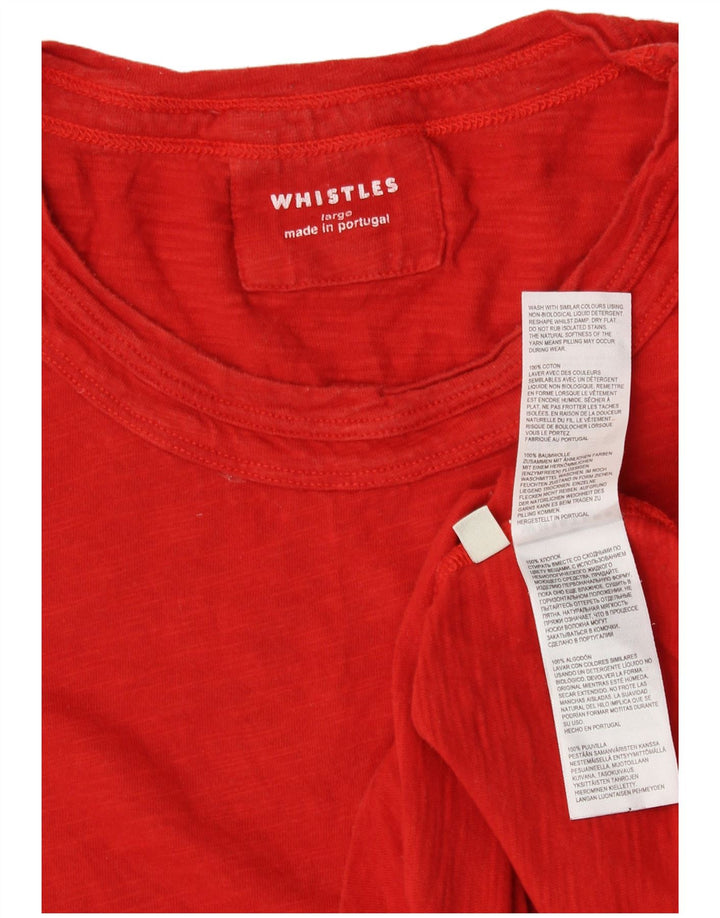 Whistle ženska majica kratkih rukava UK 14 Veliki crveni pamuk