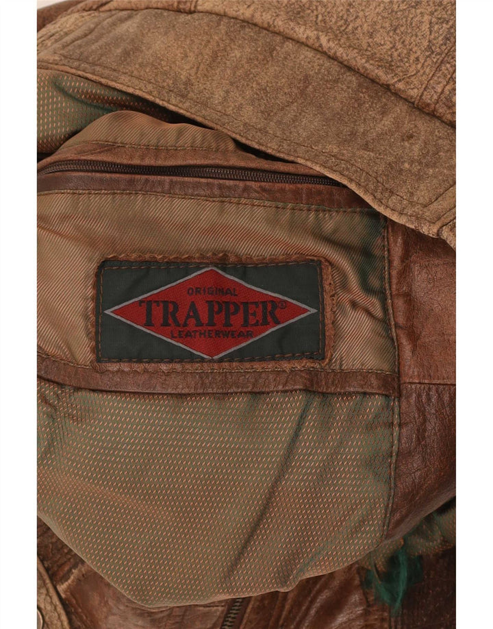 Trapper muška kožna jakna IT 46 mala smeđa