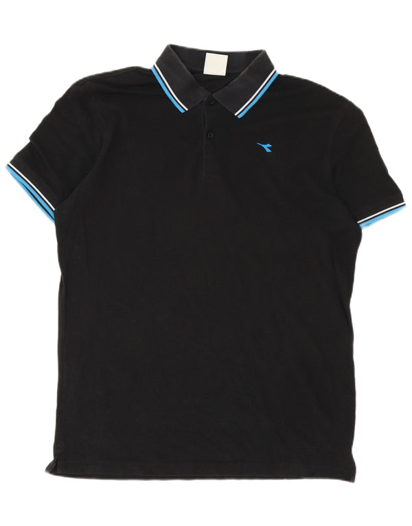 Diadora muška polo majica XL pamuk na crne pruge