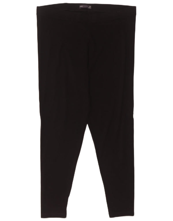 Marks & Spencer ženske tajice UK 18 XL crni pamuk