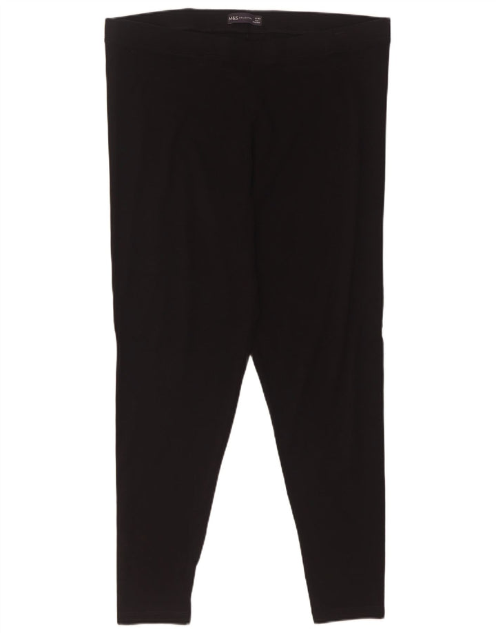 Marks & Spencer ženske tajice UK 18 XL crni pamuk