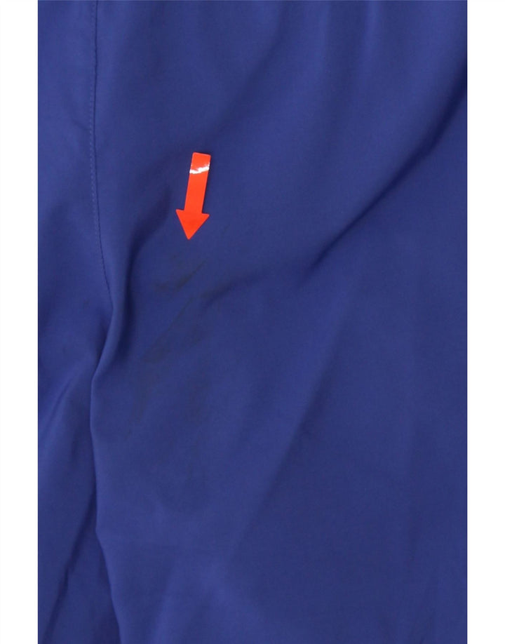 NIKE ženske kratke sportske hlače Dri Fit UK 12 srednje plavi poliester