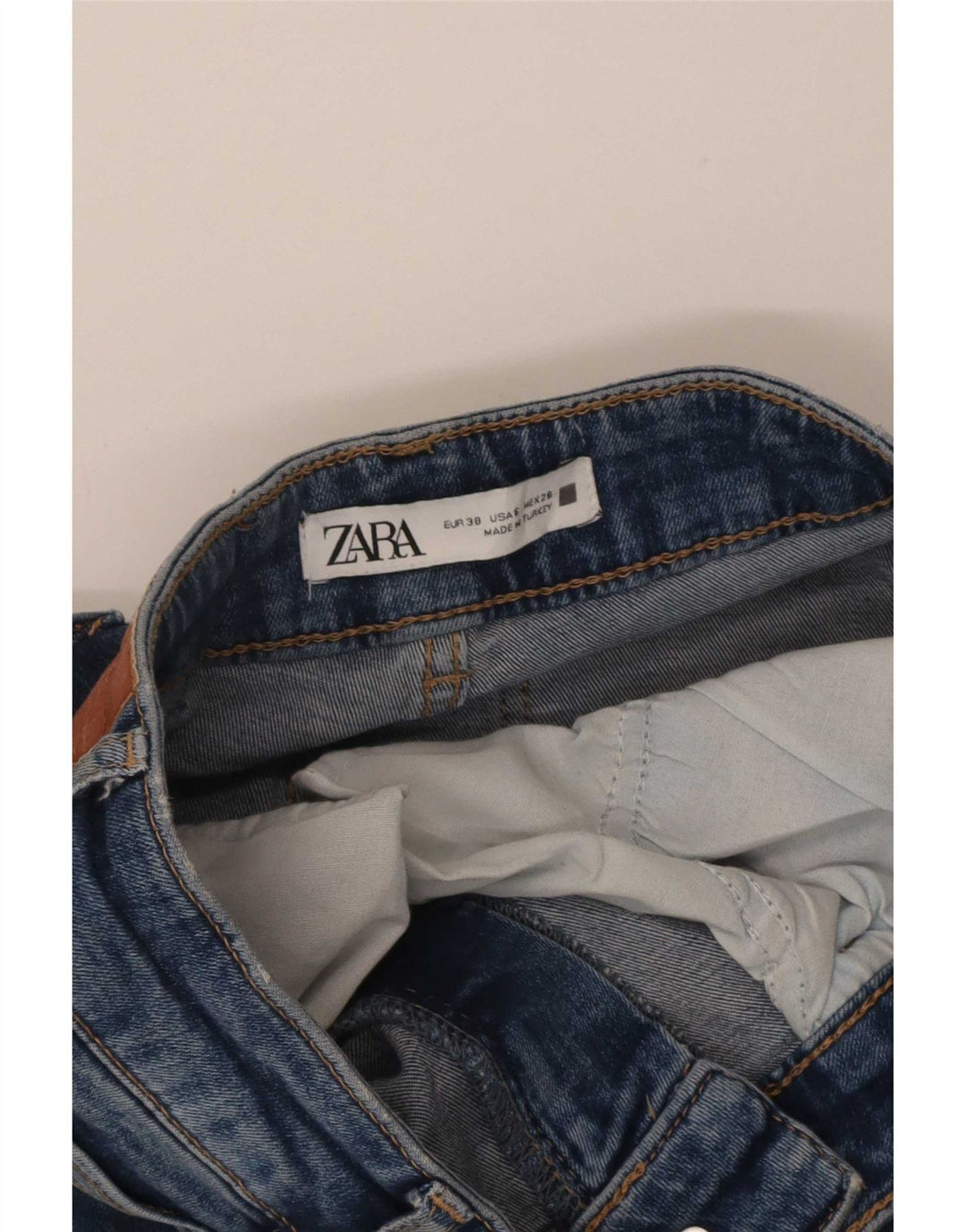 Zara ženske lepršave traperice EU 38 male W28 L33 plave
