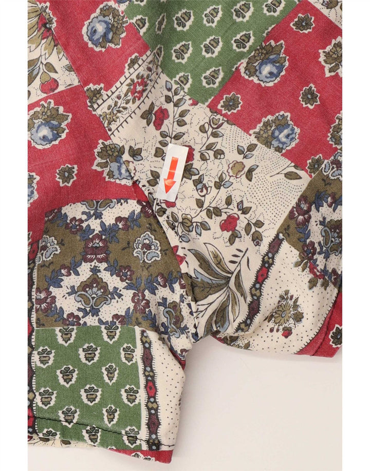 Vintage ženske kratke hlače UK 14 srednje W30 Višebojni patchwork