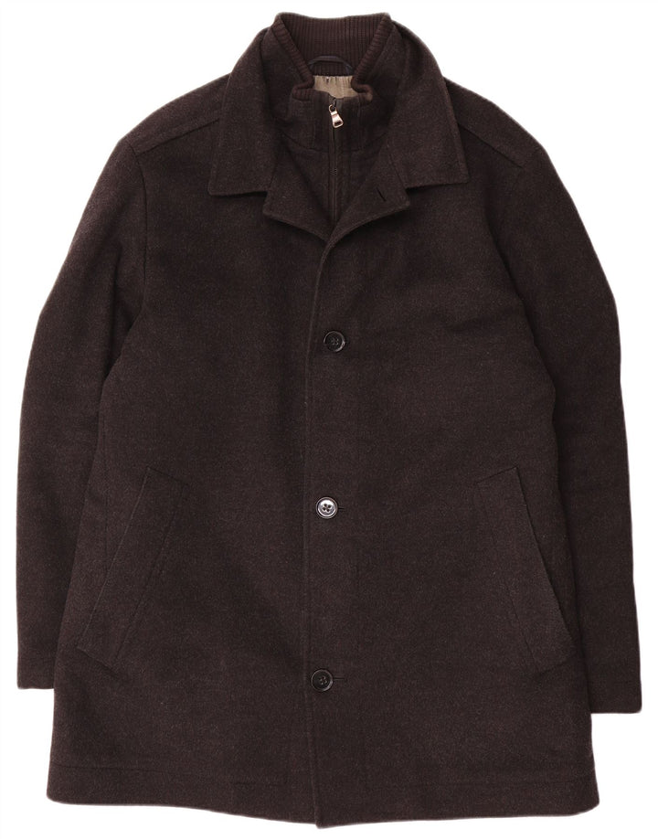 Muški kaput Hugo Boss EU 52 XL siva vuna