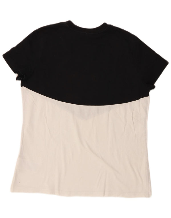 Nike Ženska majica kratkih rukava s grafičkim motivima UK 16 Large Black Colourblock Cotton