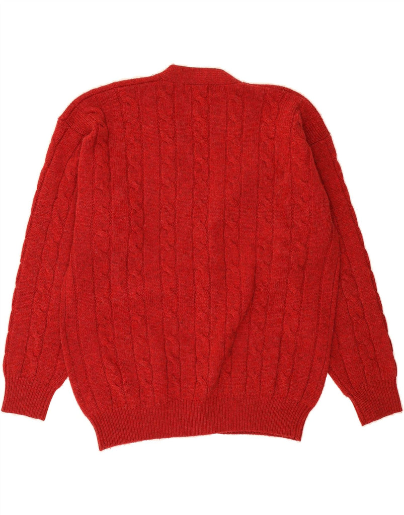 MC NEAL Mens Cardigan Sweater XL Red New Wool Vintage MC Neal and Second-Hand MC Neal from Messina Hembry 