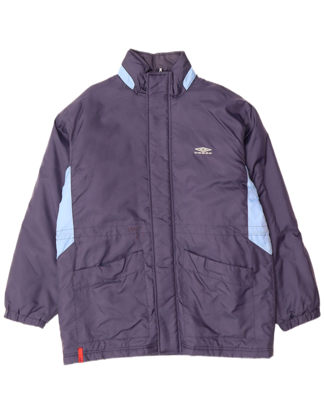 UMBRO muški podstavljeni kaput s kapuljačom UK 38 Srednji tamnoplavi najlon u boji